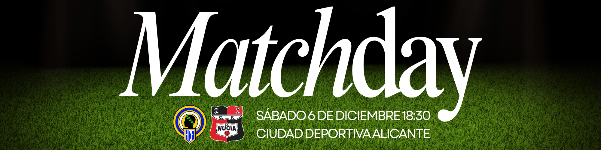 Green and White Typographic Soccer Match Day Instagram Post (2000 x 500 px)