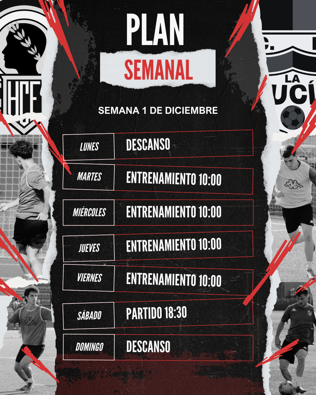 Red Black and White Dynamic Rock Fest Rundown Instagram Post (1)