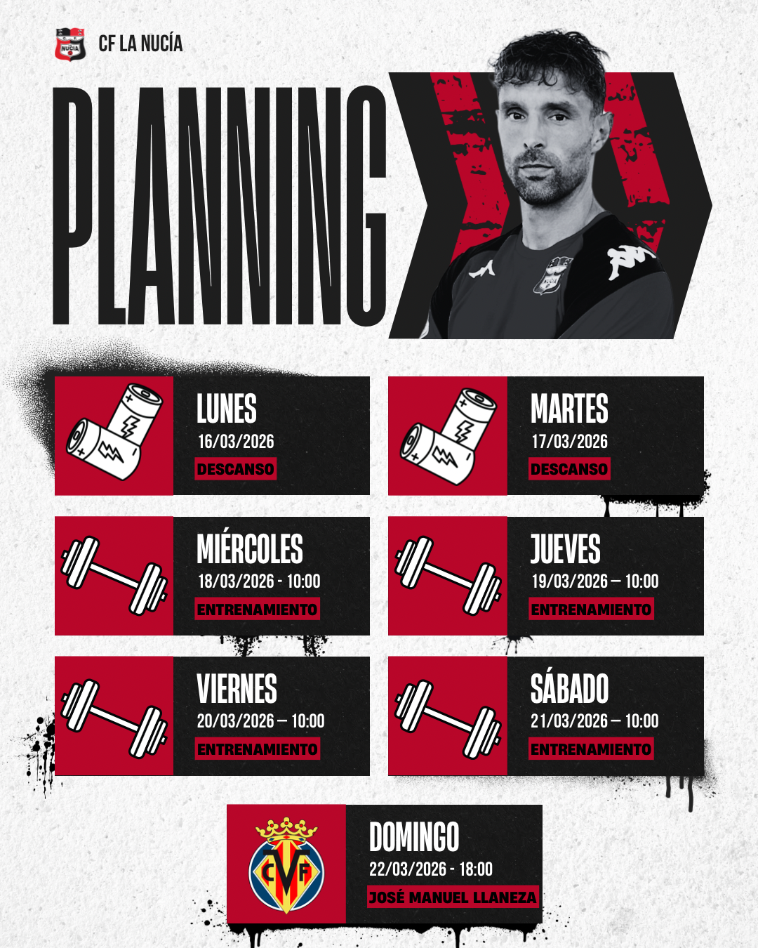 Red Black and White Modern Match Fixtures Instagram Post 6