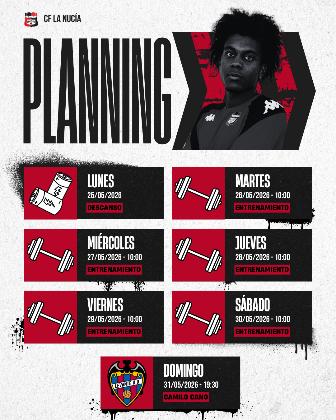 Red Black and White Modern Match Fixtures Instagram Post (7)