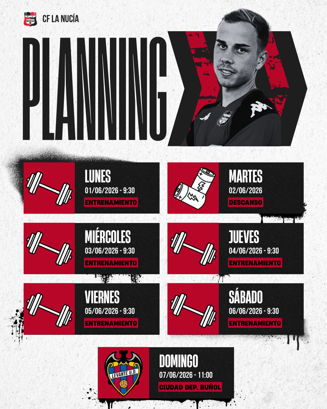 Red Black and White Modern Match Fixtures Instagram Post 11